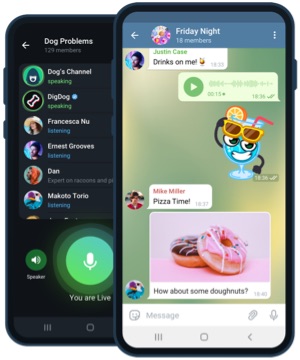 Telegram Android 10.14.2 auf Smartphone